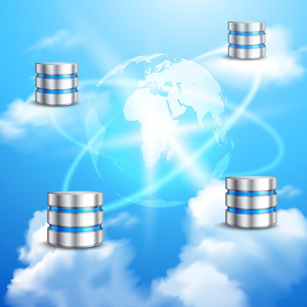 Cloud-Computing-Hintergrund