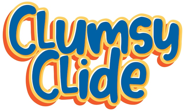 Clumsy Clide-Logo-Textdesign