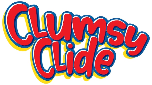 Clumsy clide-logo-textdesign