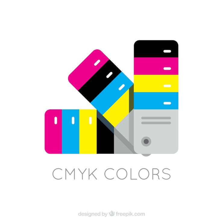 Kostenlose Vektor cmyk-grafik