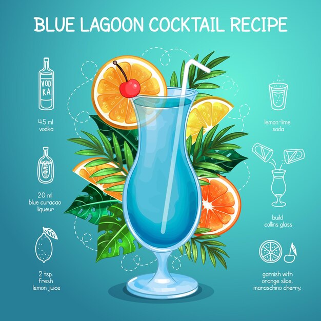Cocktail Rezept Konzept