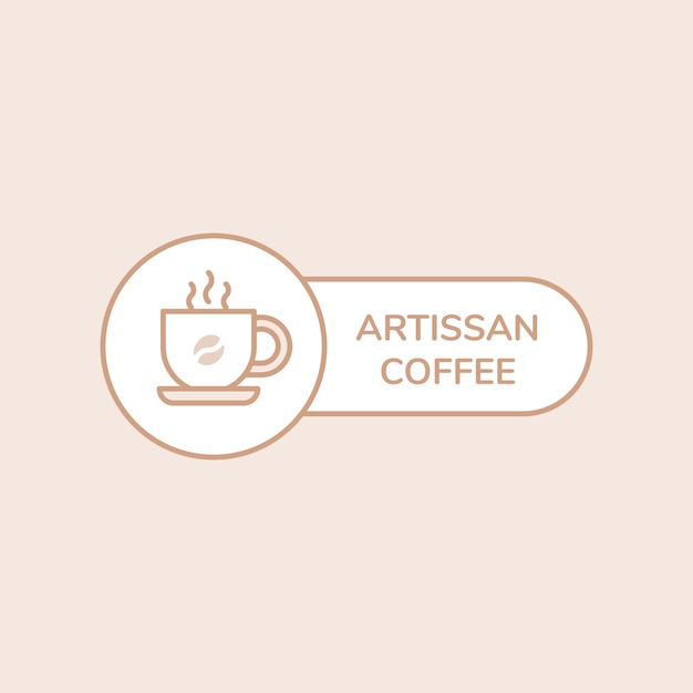 Coffee shop logo-vorlage