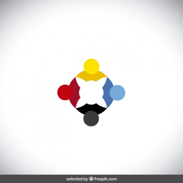 Kostenloser Vektor colorful kreisförmige logo