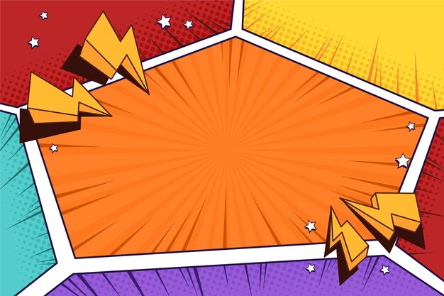 Comic bunter Rahmenhintergrund