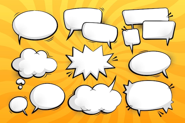 Comic-Chat-Blasen-Sammlung