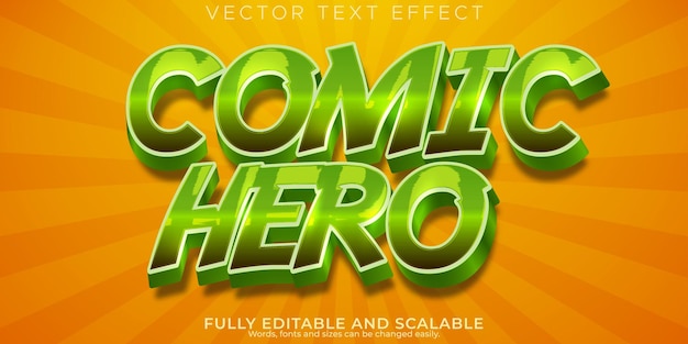 Comic-Helden-Texteffekt editierbarer Cartoon- und Comic-Textstil