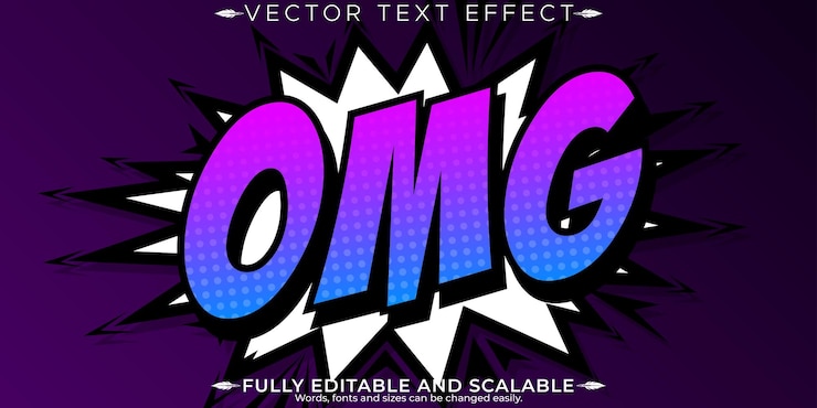 Kostenlose Vektor comic-text-effekt bearbeitbarer cartoon- und boom-textstil