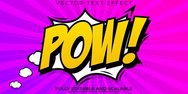 Comic-Texteffekt editierbarer Cartoon- und Pop-Art-Textstil