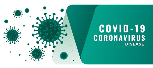 Coronavirus covid19 krankheit ausbruch hintergrund mit schwimmendem virus