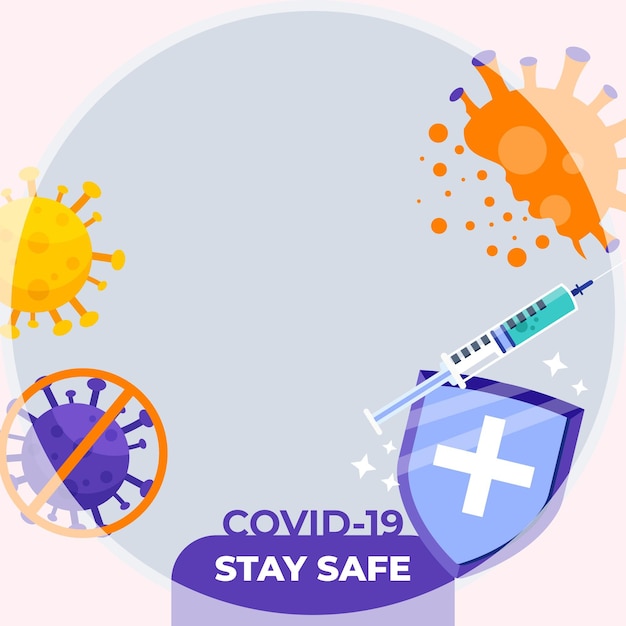 Coronavirus facebook-rahmen für profilbild