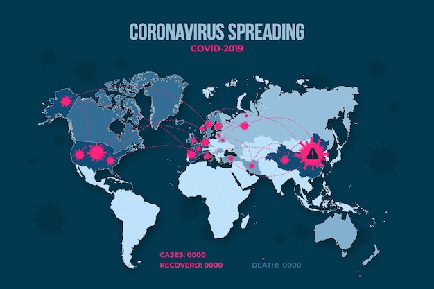 Coronavirus-Karteninformationen