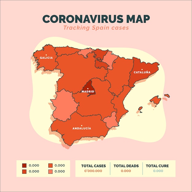 Kostenloser Vektor coronavirus-statistiken weltweit