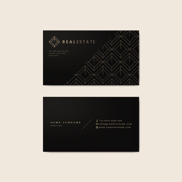 Corporate business card design-vorlage