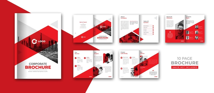 Kostenlose Vektor corporate company profil broschüre template-design