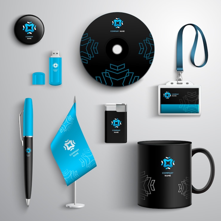 Kostenlose Vektor corporate identity design