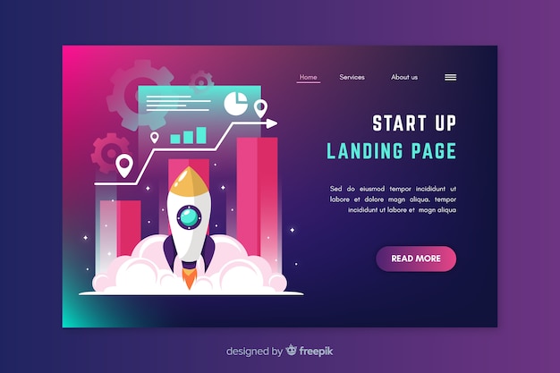 Corporate start-up-landingpage-design