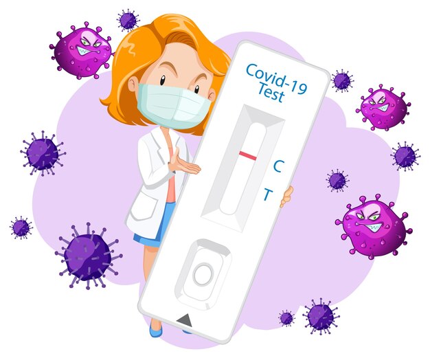 Covid 19-Test mit Antigen-Testkit