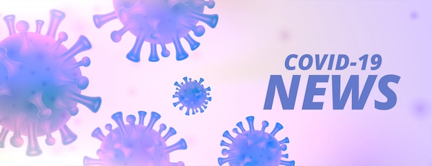 Kostenloser Vektor covid19 coronavirus news und updates banner design