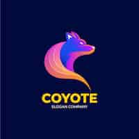 Kostenloser Vektor coyote-branding-logo-vorlage