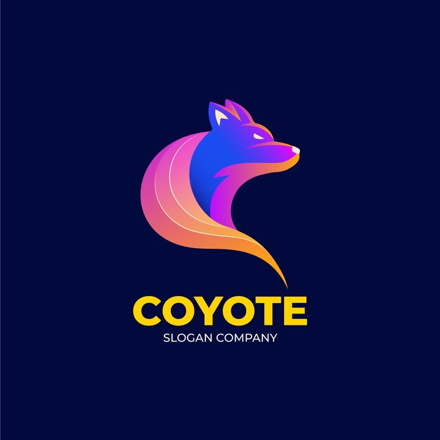 Coyote-Branding-Logo-Vorlage