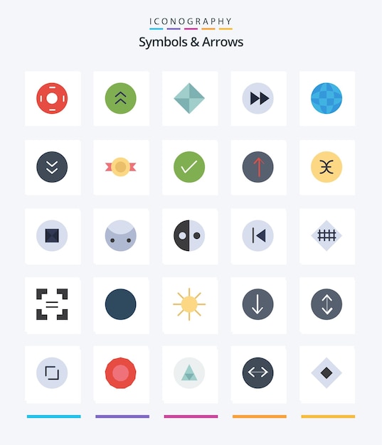 Kostenloser Vektor creative symbols arrows 25 flat icon pack wie z. b. globuspfeile, pfeile mit rechten sicherheitspfeilen