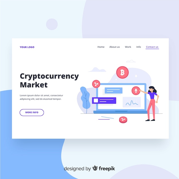 Cryptocurrency-Markt-Zielseite