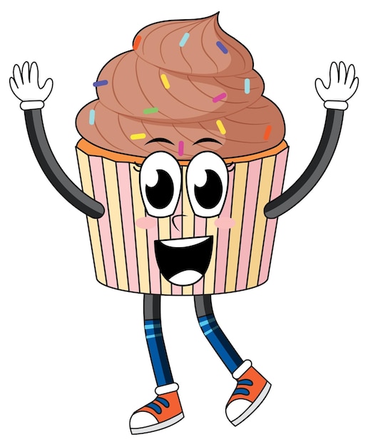 Cupcake mit brauner Sahne