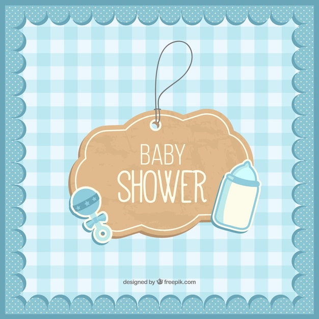 Cute baby-dusche-karte