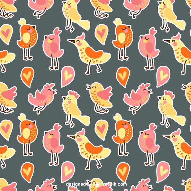 Kostenloser Vektor cute birds collection