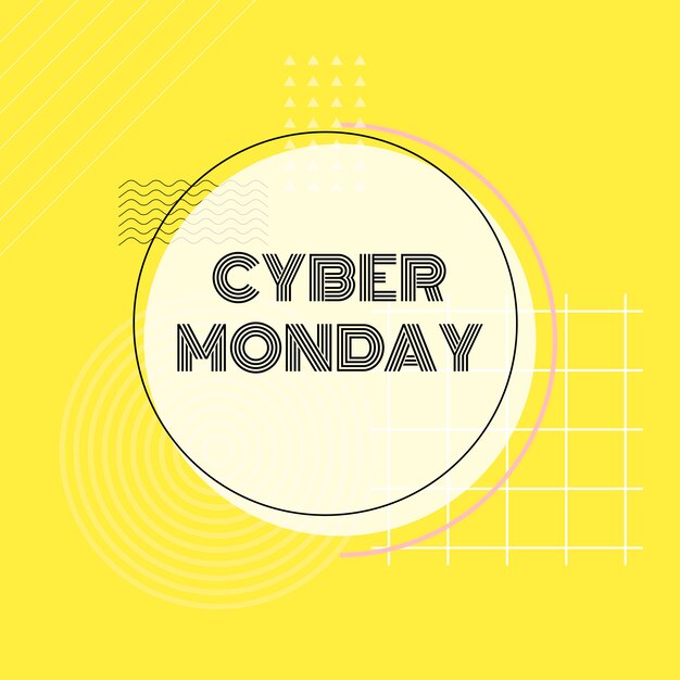 Cyber ​​Monday Online-Einkaufsförderungsvektor