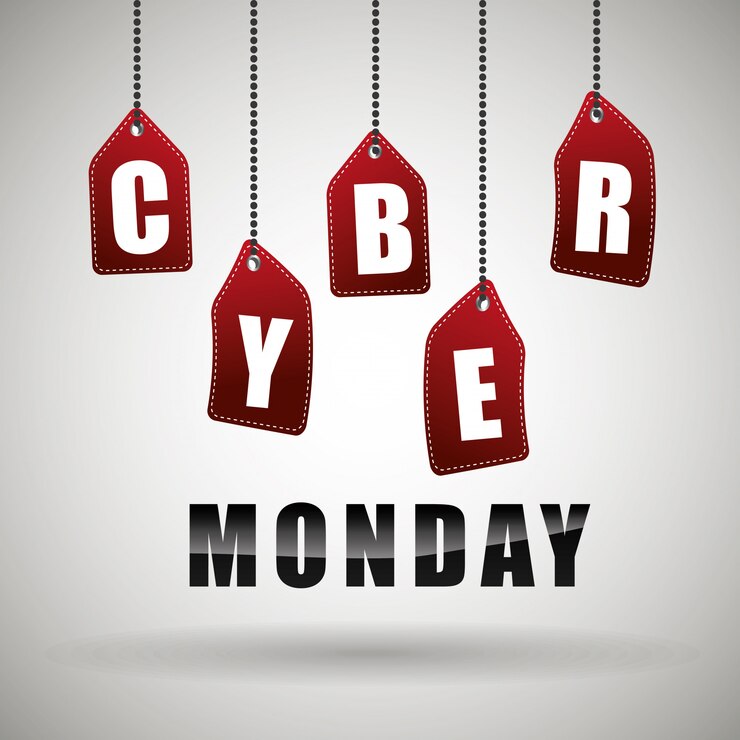 Kostenlose Vektor cyber montag einkaufssaison
