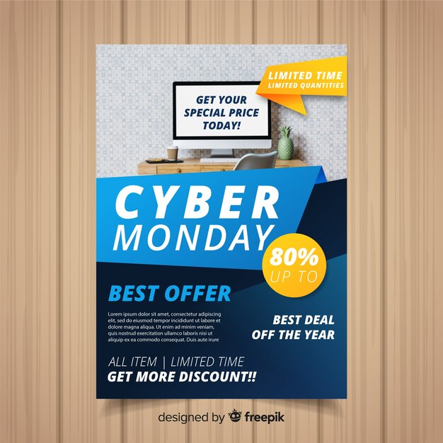Cyber ​​Montag Flyer Vorlage