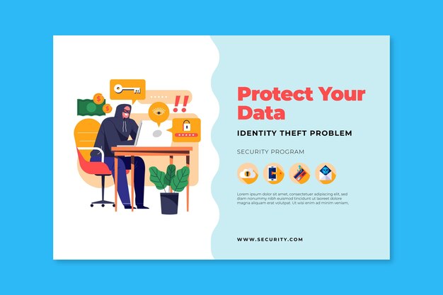 Cyber Security Banner Vorlage