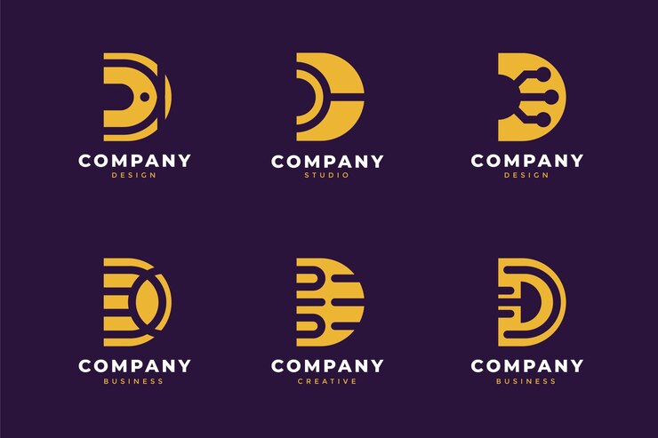 Kostenlose Vektor d logo sammlung