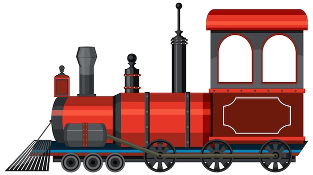 Kostenloser Vektor dampflokomotive im vintage-stil
