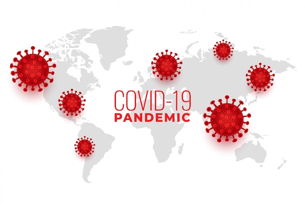 Das globale covid19-coronavirus verbreitete den hintergrund einer pandemie-infektion