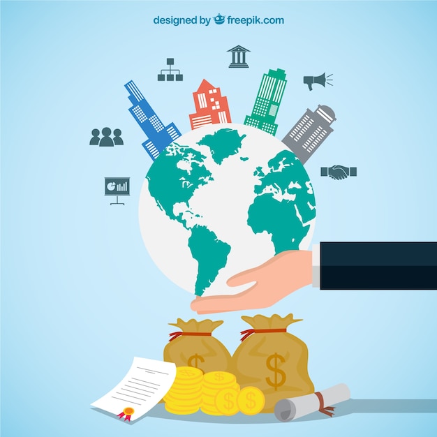 Das internationale Business-Konzept
