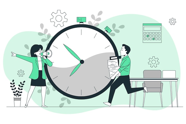 Deadline-Konzeptillustration