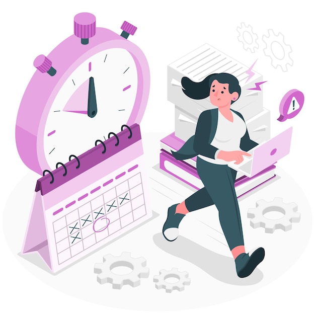 Deadline-Konzeptillustration