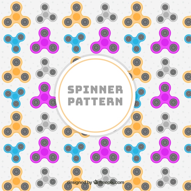 Kostenloser Vektor dekorative spinner muster