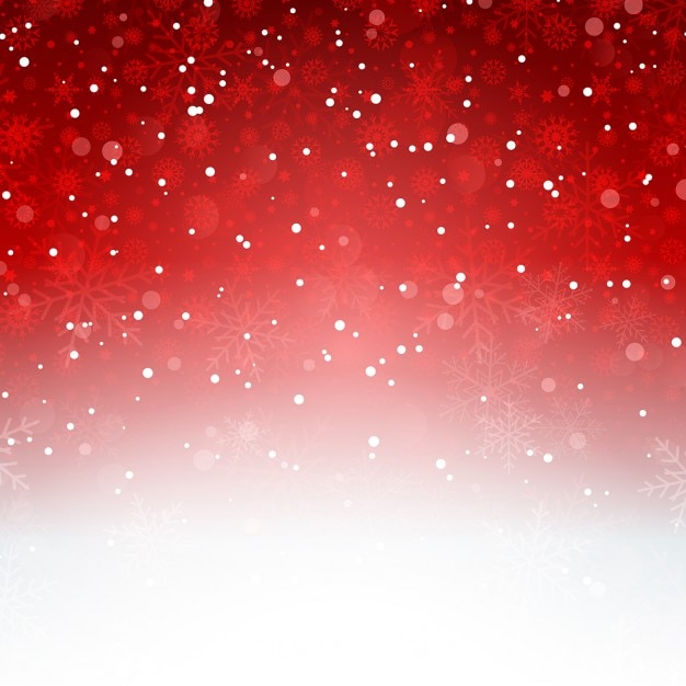 Dekorative weihnachten hintergrund mit schneeflocken
