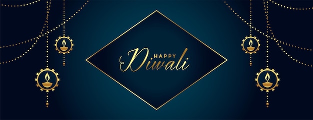 Dekoratives glückliches Diwali-Festival-Hintergrunddesign