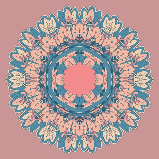 Kostenloser Vektor dekoratives mandala-design