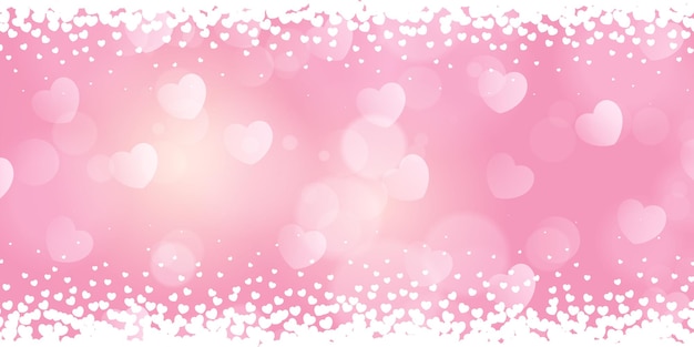 Kostenloser Vektor dekoratives valentinstag-banner-design