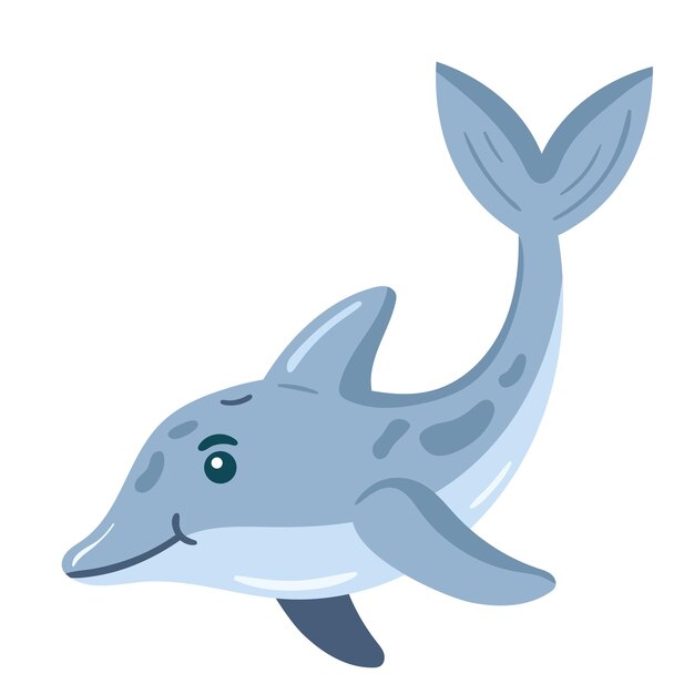 Delphin schwimmendes Meerestier