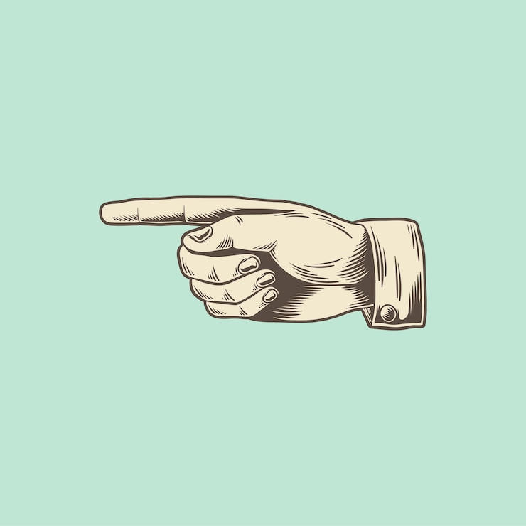 Kostenlose Vektor der finger