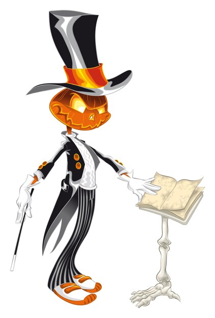 Der Musiker-Halloween-Charakter