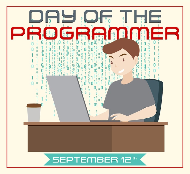 Kostenlose Vektor der tag des programmierers poster