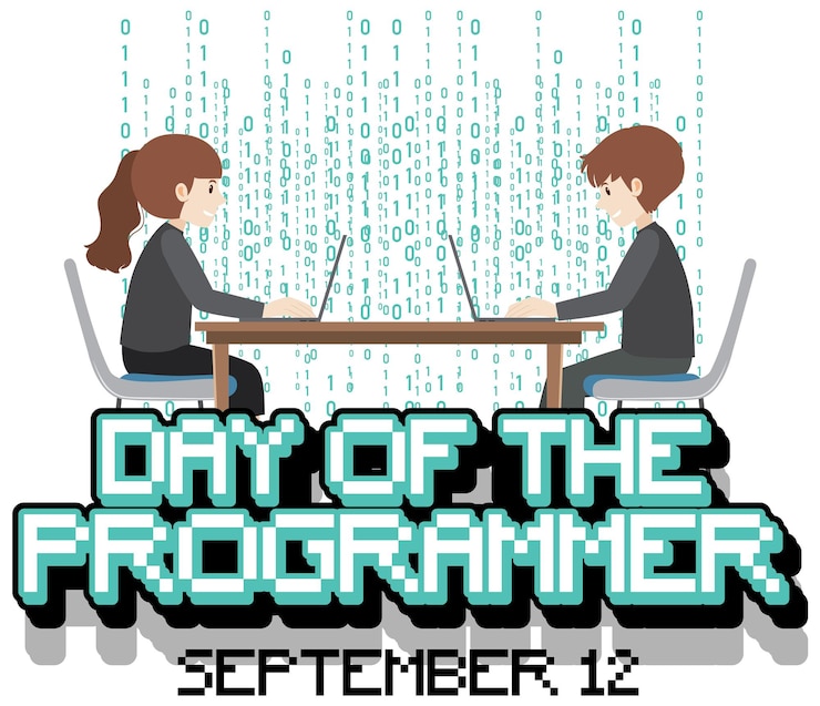 Kostenlose Vektor der tag des programmierers poster