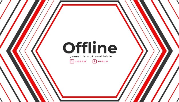 Derzeit Offline-Twitch-Gaming-Banner-Design